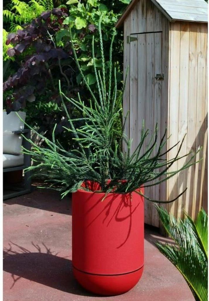 Riviera Granit Pflanzgefäß D40 Rot Kunststoff Rund Produktbild 