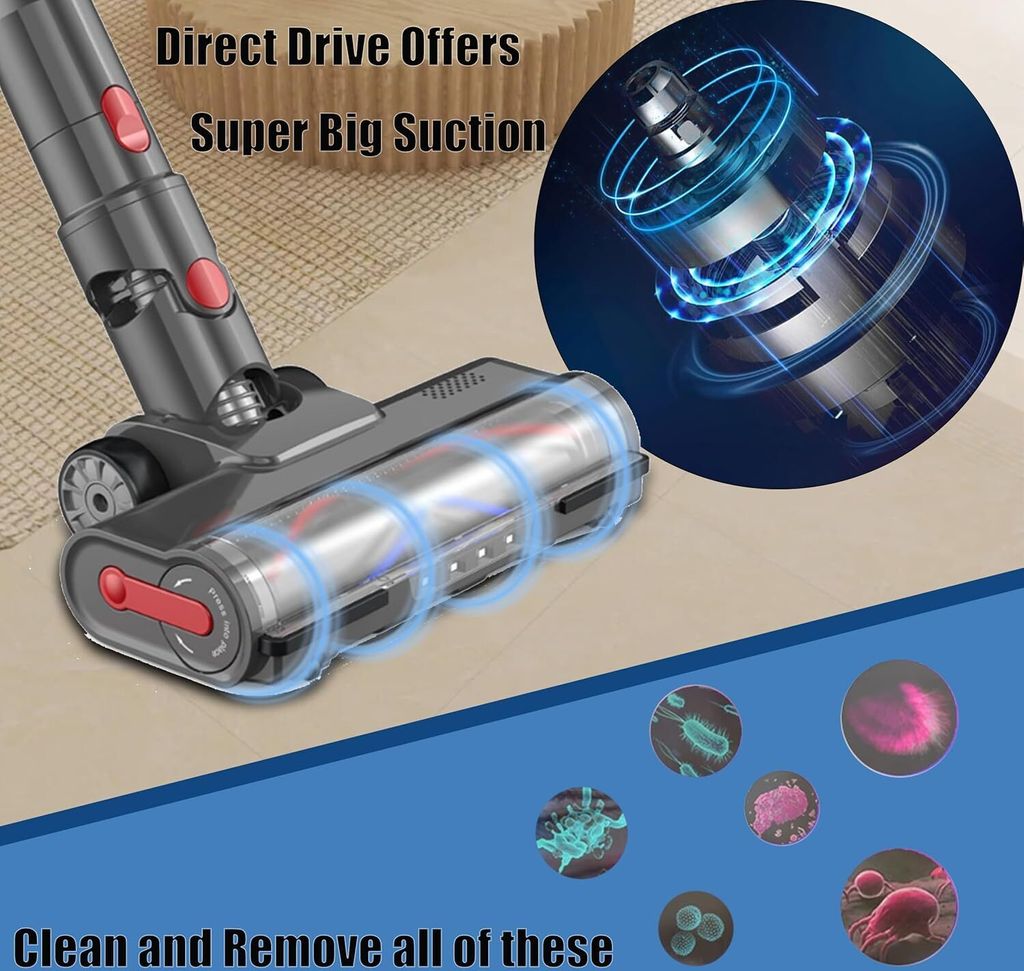 Elektrischer Wischaufsatz für Dyson V7 V8 V10 V11 V15, Produktbild 3