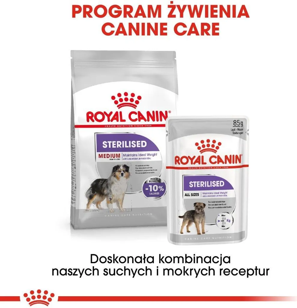 Royal Canin Medium Sterilised 3 kg - Crocchette Cane Adulto Sterilizzato