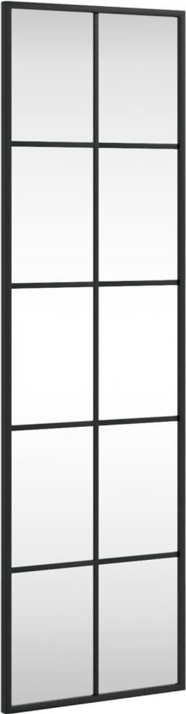 Wandspiegel Schwarz 30x100 cm Rechteckig Eisen