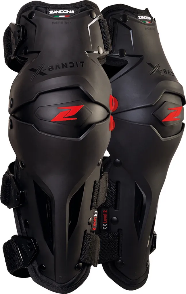 Genouillères Zandona X-Bandit noires finies les douleurs et les chocs