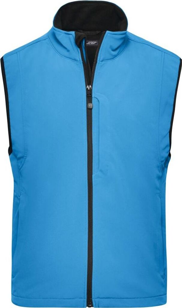Men's Softshell Vest Trendige Weste aus Softshell aqua, Gr. S