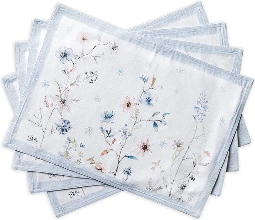 Set de 4 sets de table 100% coton 33x48 cm pour vos repas quotidiens
