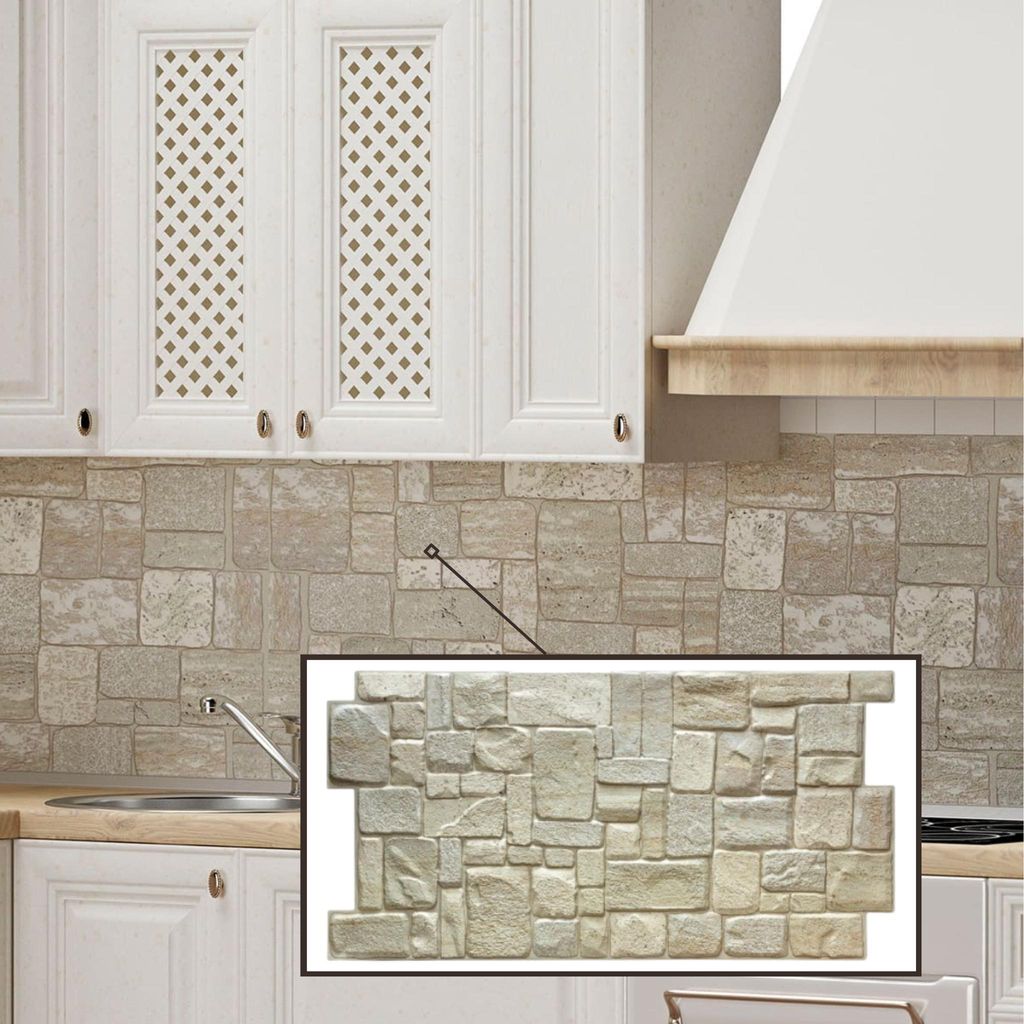 3D-Wandpaneele PVC | Steinoptik | Light Shell Stone - 1 Produktbild 