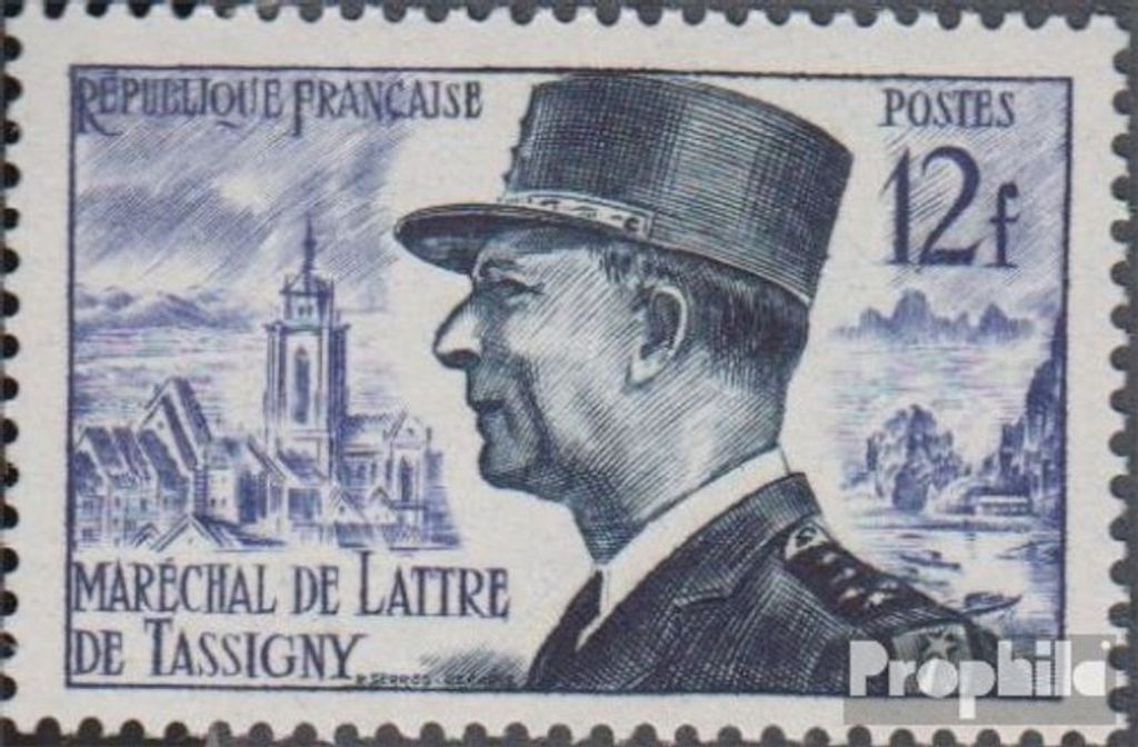 Briefmarken Frankreich 1954 Mi 1002 (kompl.Ausg.) postfrisch Marschall Tasigny