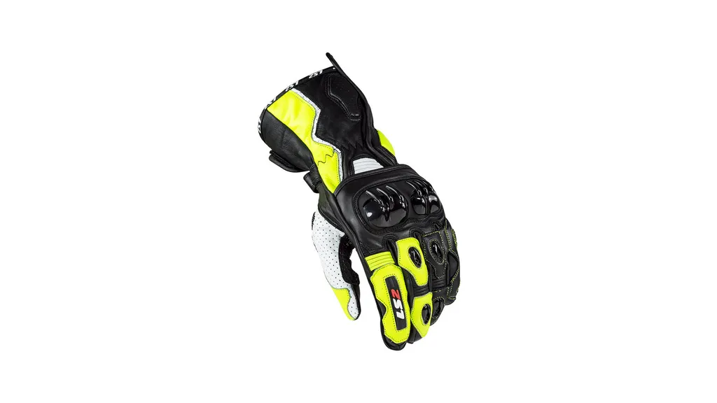 Gants de Moto Racing LS2 Swift Coloris Noir Jaune Fluo en Taille S