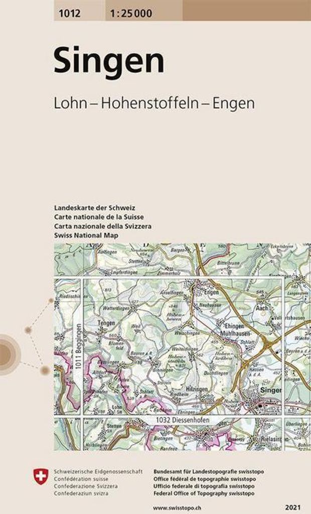Swisstopo 1 : 25 000 Singen