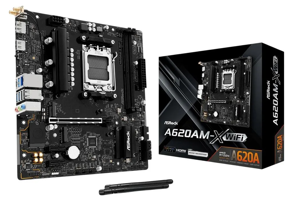 ASRock A620AM-X WiFi AM5 Éliminez les Lenteurs avec la Technologie DDR5