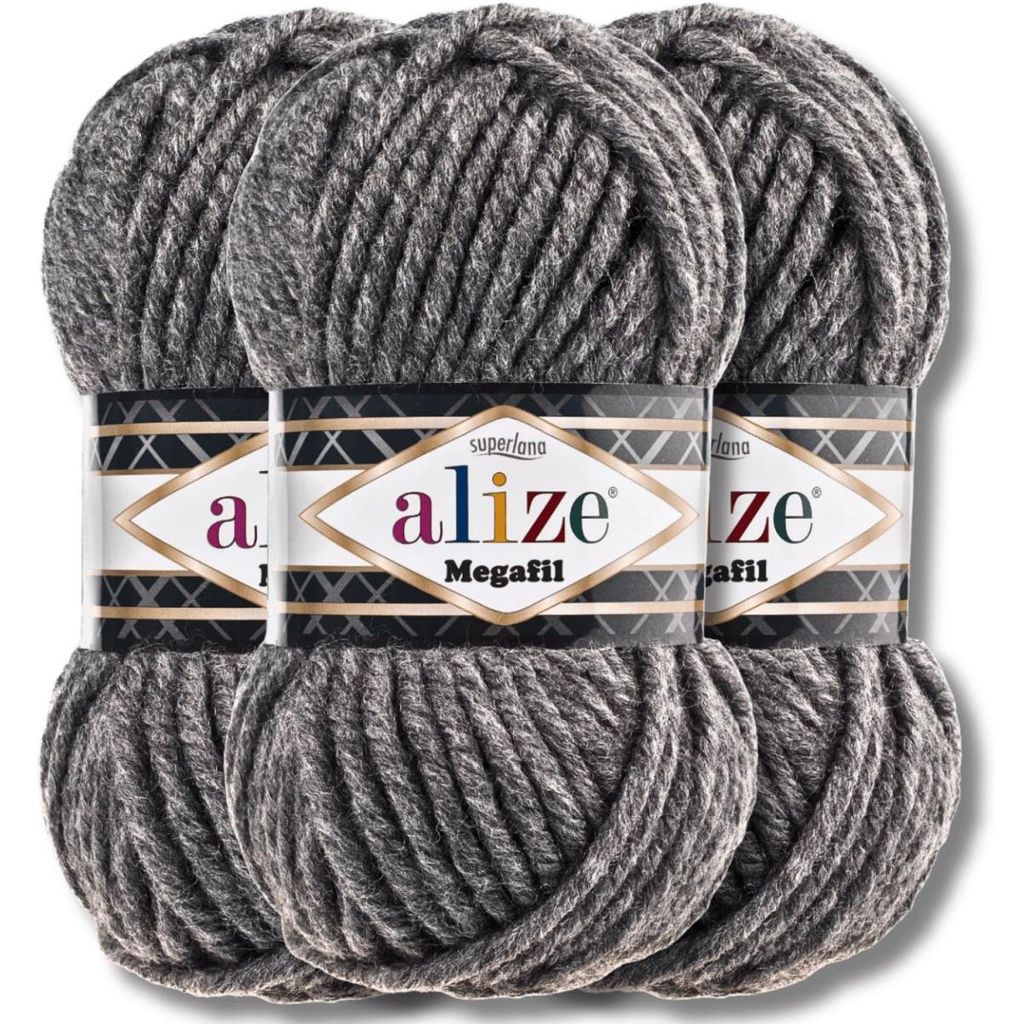 Alize 3x 100g Superlana Megafil, silná příze, unifikovaná Obrázek produktu 