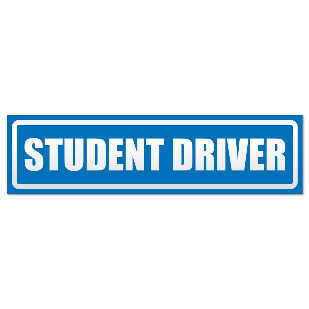 Student Driver invertiert Magnetschild Schild magnetisch