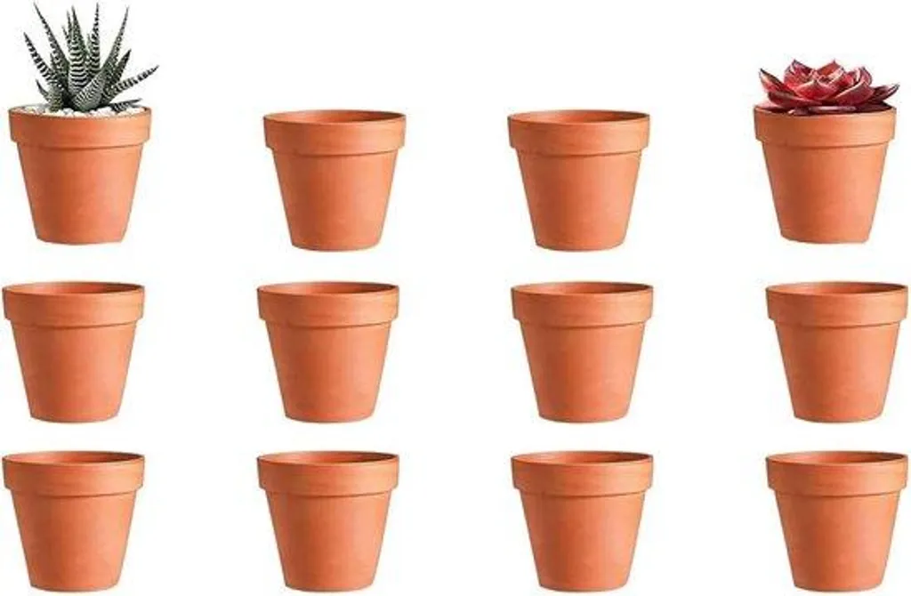 Pots en terre cuite anti-pourrissement drainage 4.5cm pour plantes