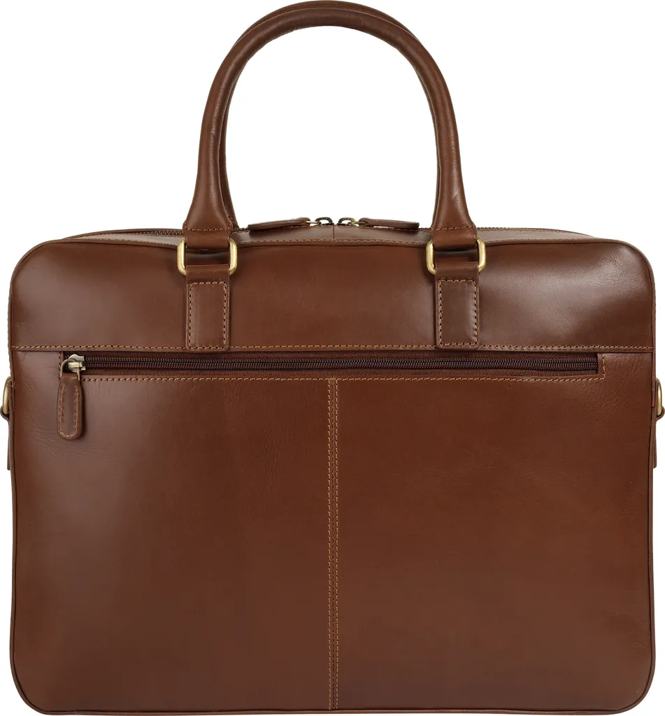 Sac Ordinateur Portable Cuir Cognac bugatti avec Compartiments Business - 10