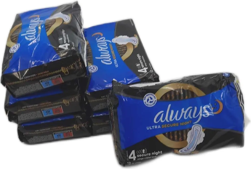 Always Ultra Secure Night Ailettes : 72 Serviettes Protection Max 9H - 12
