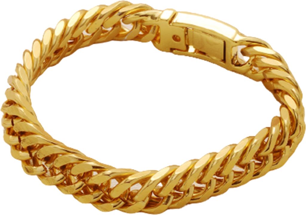 Mode einfache goldene Kette Armband Armreif Schmuck Zubehör Geburtstagsgeschenk-Golden