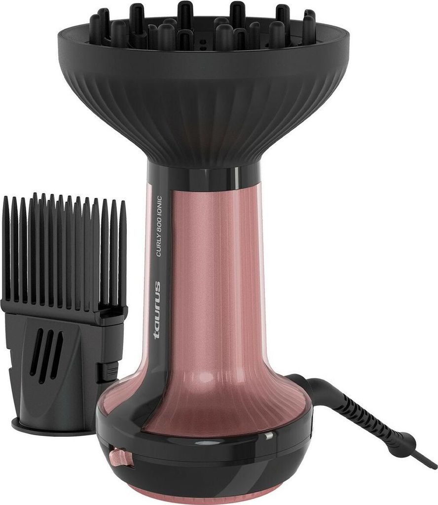 Taurus Curly 800 Ionic, Różowy, Monochromatyczny, Kółko do Zdjęcie produktu 