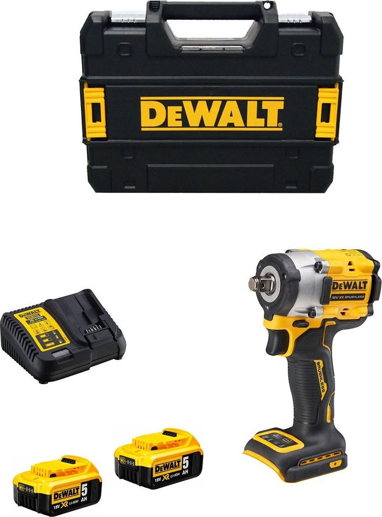 Schlagschrauber DeWALT DCF921P2T (2 x 5,0 Ah + DCB115 + TSTAK II)