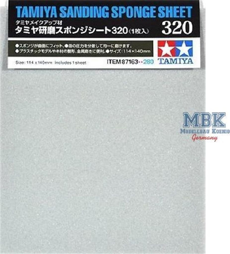 TAMIYA 87163 Schleifschwamm 320er Körnung