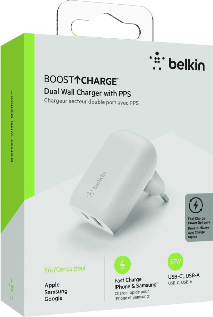 Smartphone Belkin WCB007vfWH, tablet, bílý, rychlonabíjení Obrázek produktu 
