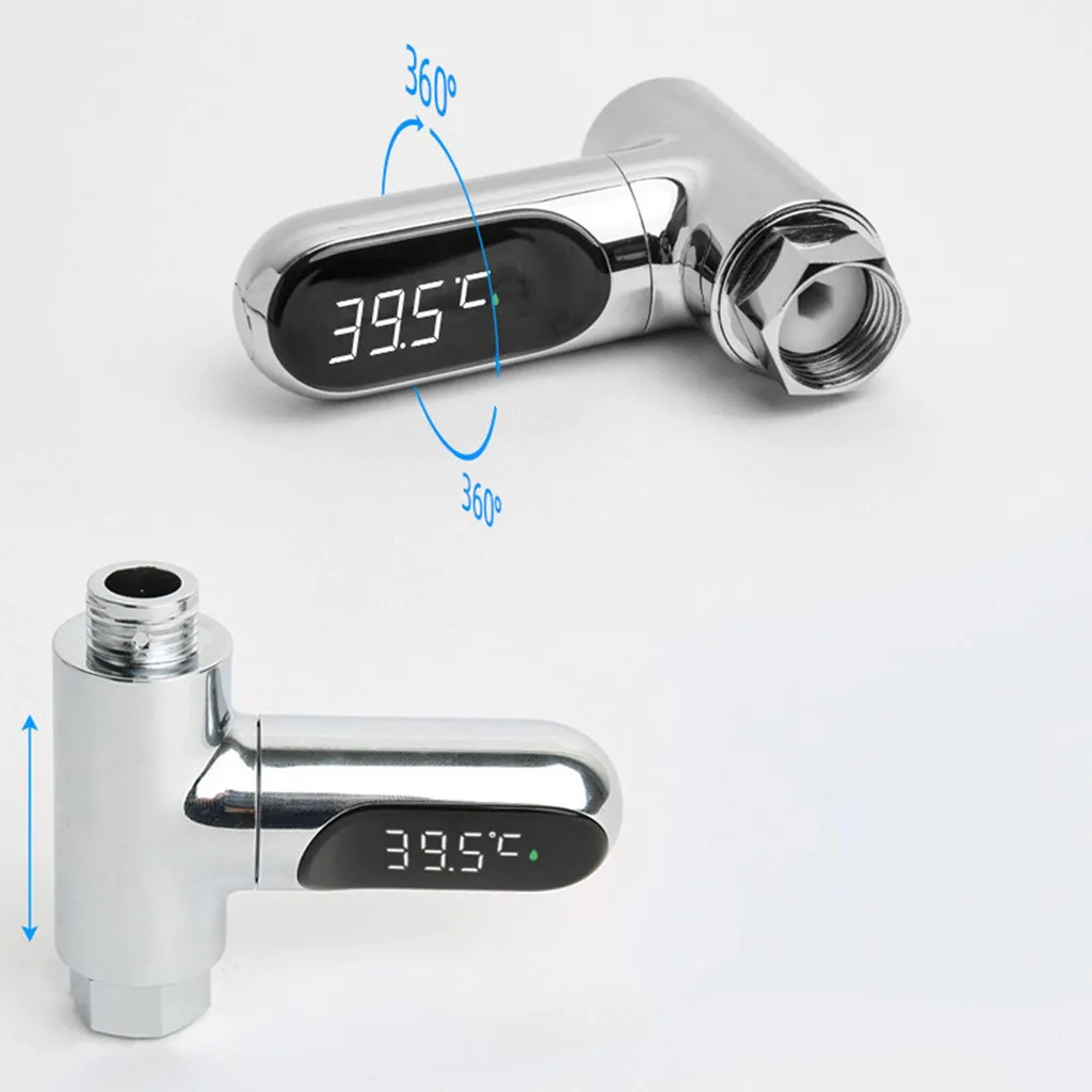 Termometro Acqua Doccia Professionale LED - Montaggio Facile 1/2" - 5