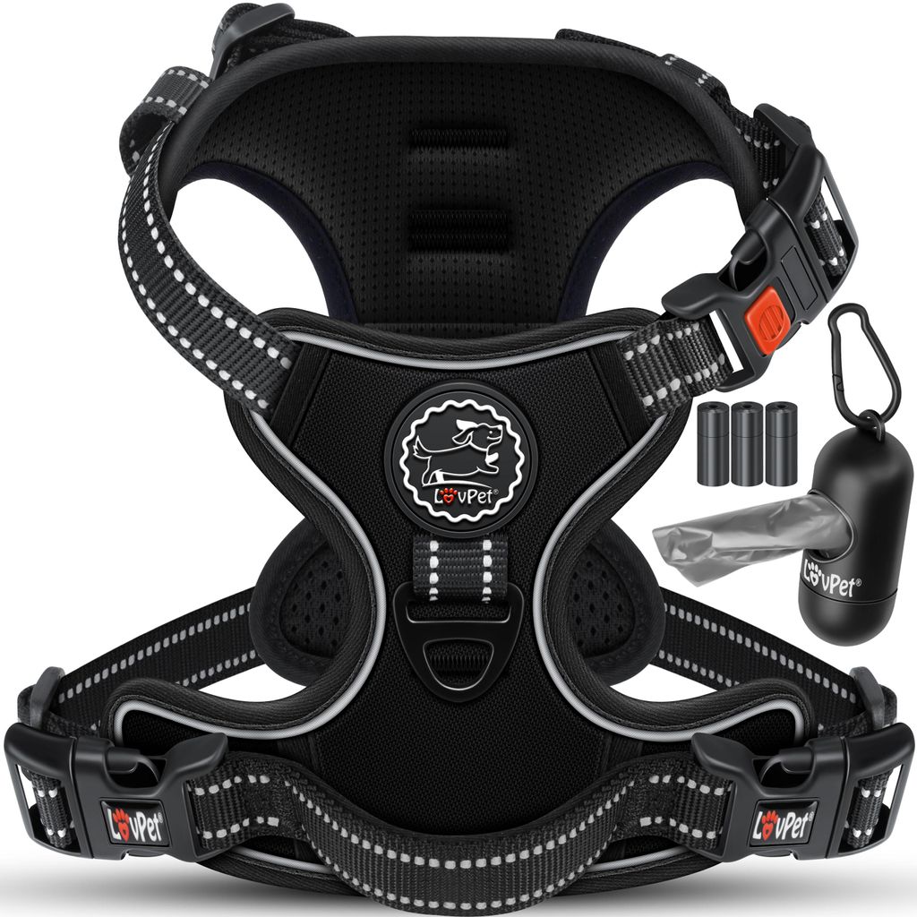 Harnais pour chiens Lovpet® sans traction ni étranglement Image du produit 