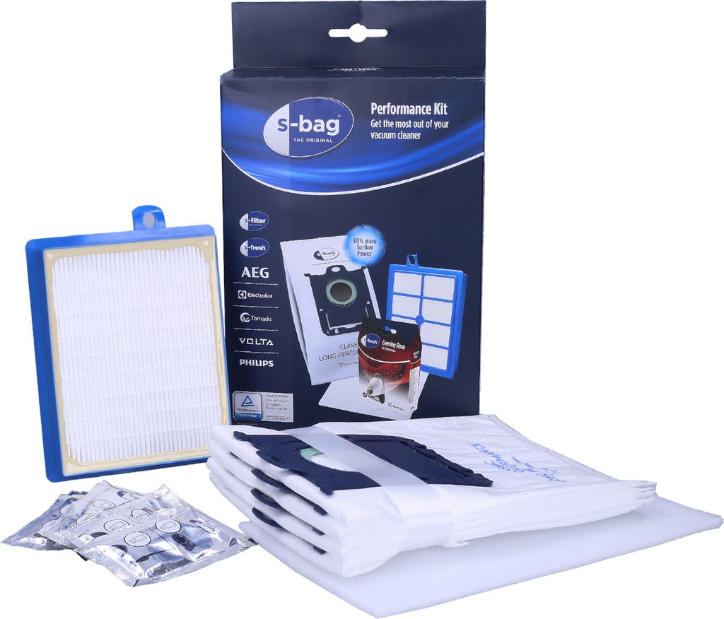 Electrolux SRK1S s-bag Performance Kit für Staubsauger, Modell SRK 1S, Taschen, Filter, Duftkugeln