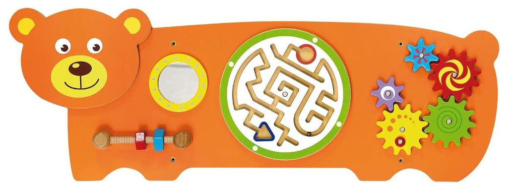 VIGA: Tabla sensorial manipulativa con forma de oso. Imagen del producto 