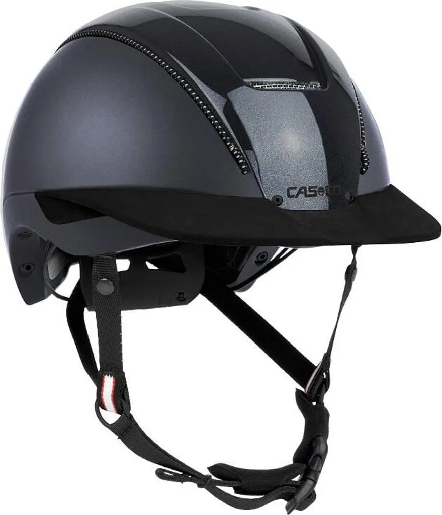 Casque d'équitation ventilé Casco Duell Gris - Confort et Ajustement Taille M