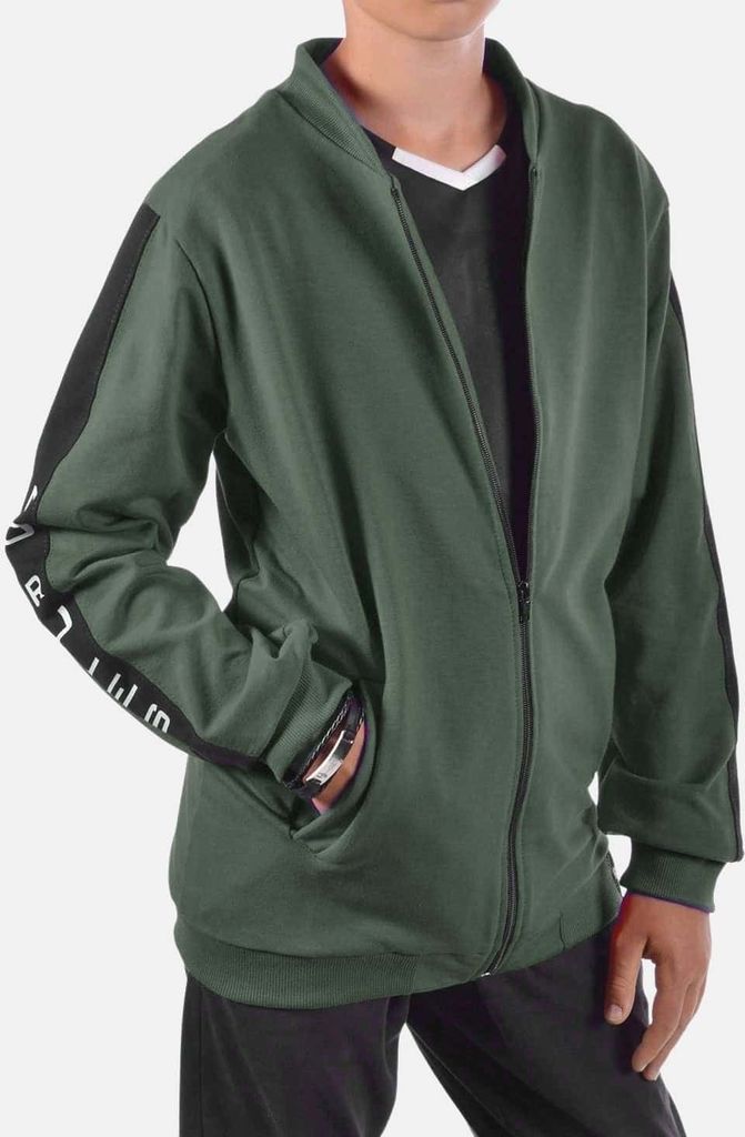 BEZLIT Jungen Sweatshirt mit Rücken Print Olivegrün 122