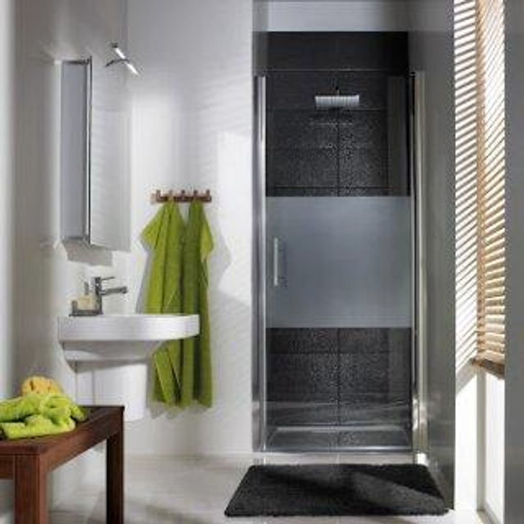 HSK 157075-1-165 Favorit Nova Drehtür Nische Pendelbar 750x1950mm Alu Silber-Matt Linea 02