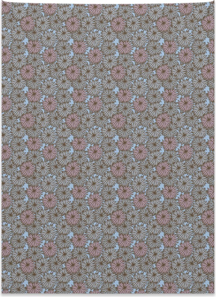 Abakuhaus Gänseblümchen Wandteppich, Botanischer Garten Design aus Weiches Mikrofaser Stoff Kein Verblassen Klare Farben Waschbar, 110 x 150 cm, ...