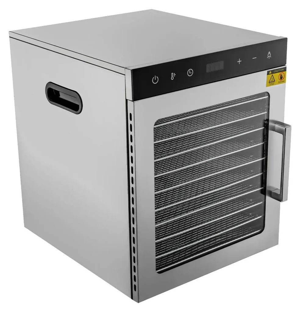 Déshydrateur inox thermostat réglable 30-90°C pour jerky et fruits
