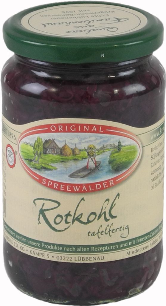 Krügermanns Original Spreewälder Rotkohl (370 ml Glas)