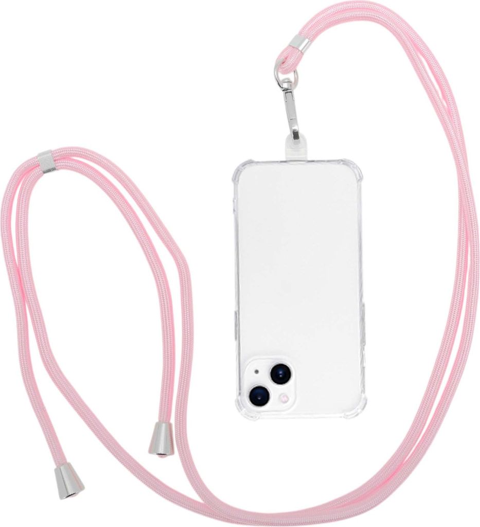 Universelle Handykette, Verstellbarer Handyriemen Mit Universal-Patch, Handykette Für Standard-Smartphone-Hüllen, Knalliges Pink