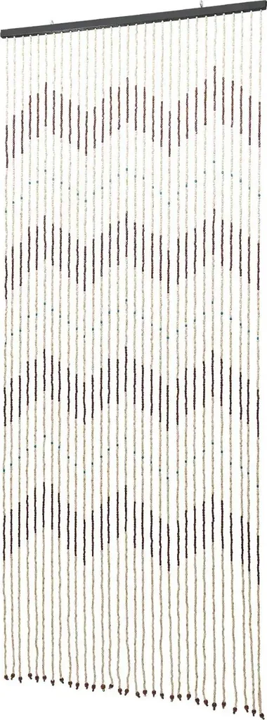 Rideau de perles bois 220x90 cm à double épaisseur et haute densité