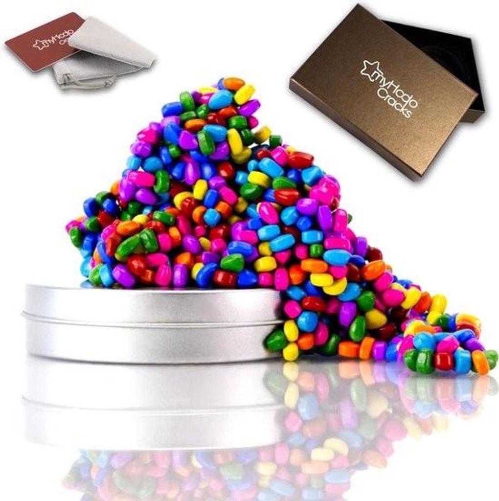 Buntes Premium-Set mit Rissmagneten – Kreativität – über 1150 Teile – 8 Farben