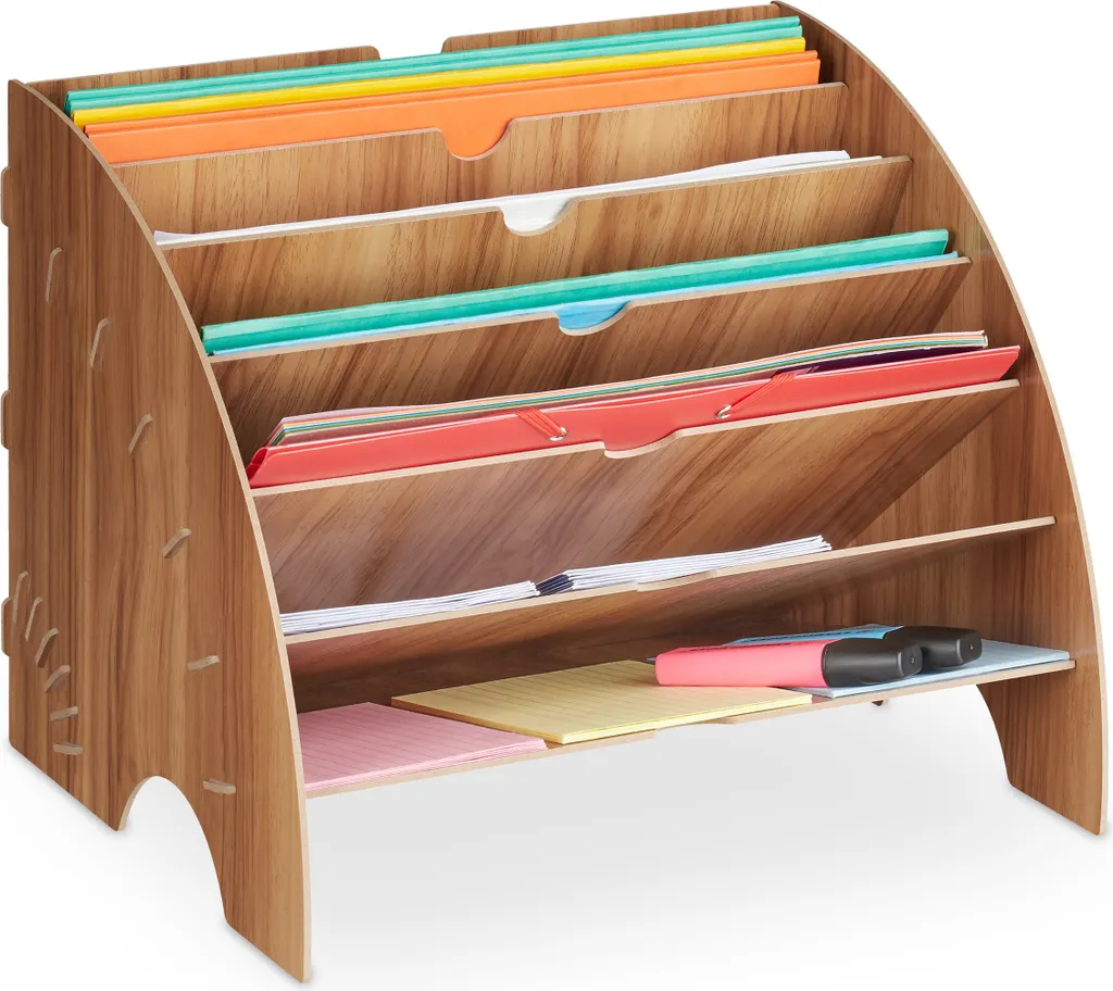 Organizzatore da scrivania con scomparti RD42748, marrone