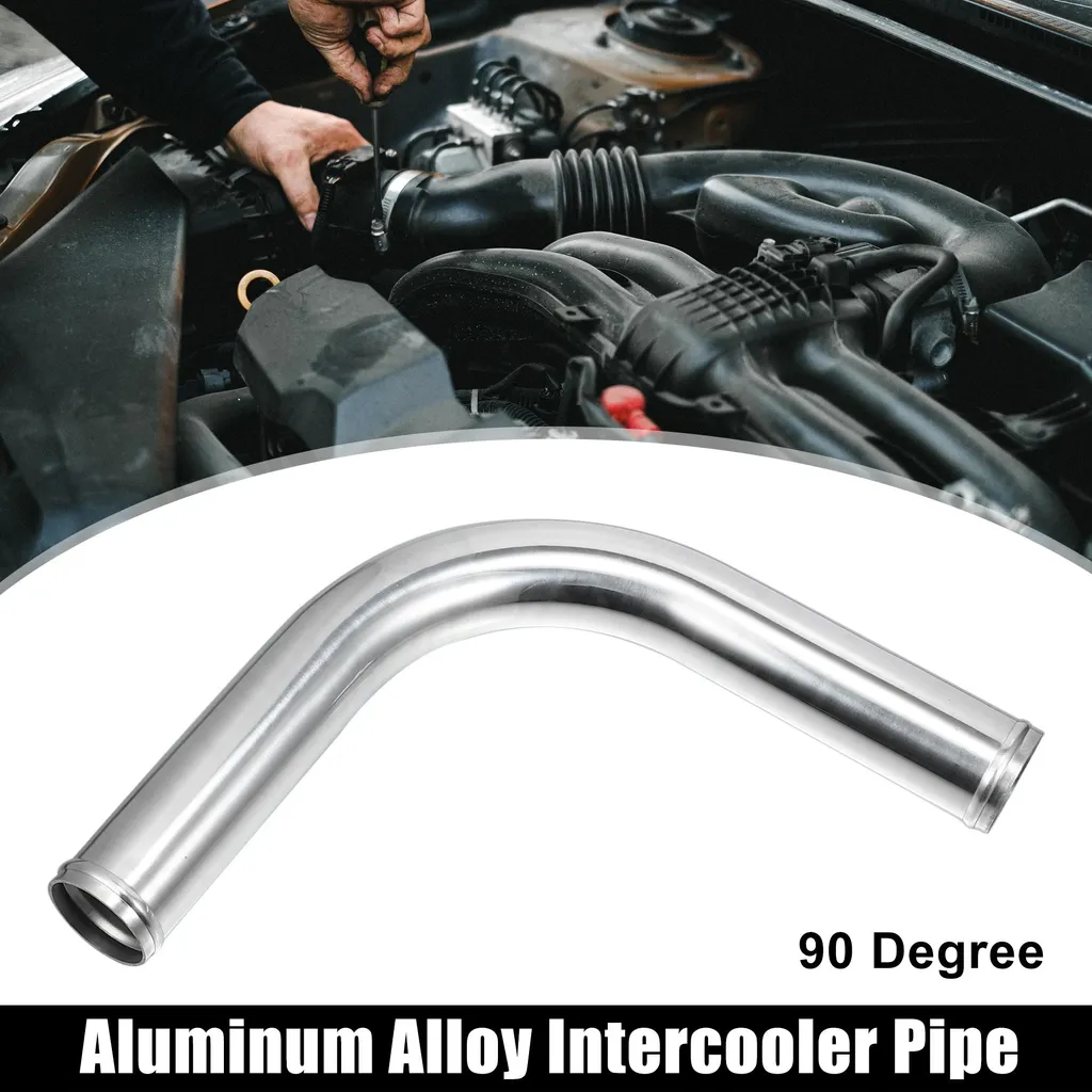 Tube Intercooler 51mm 2 Pouces Coude 90 Degrés en Aluminium pour Turbo