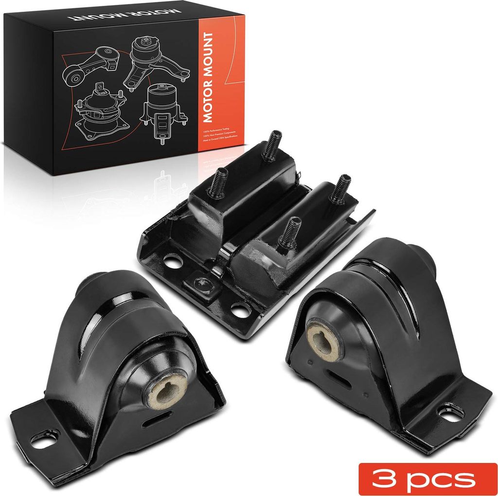 Frankberg 2x Motorlager+1x Getriebelagerlager Links für Jeep Wrangler 2 TJ 2.5L 4.0L 1997-2006