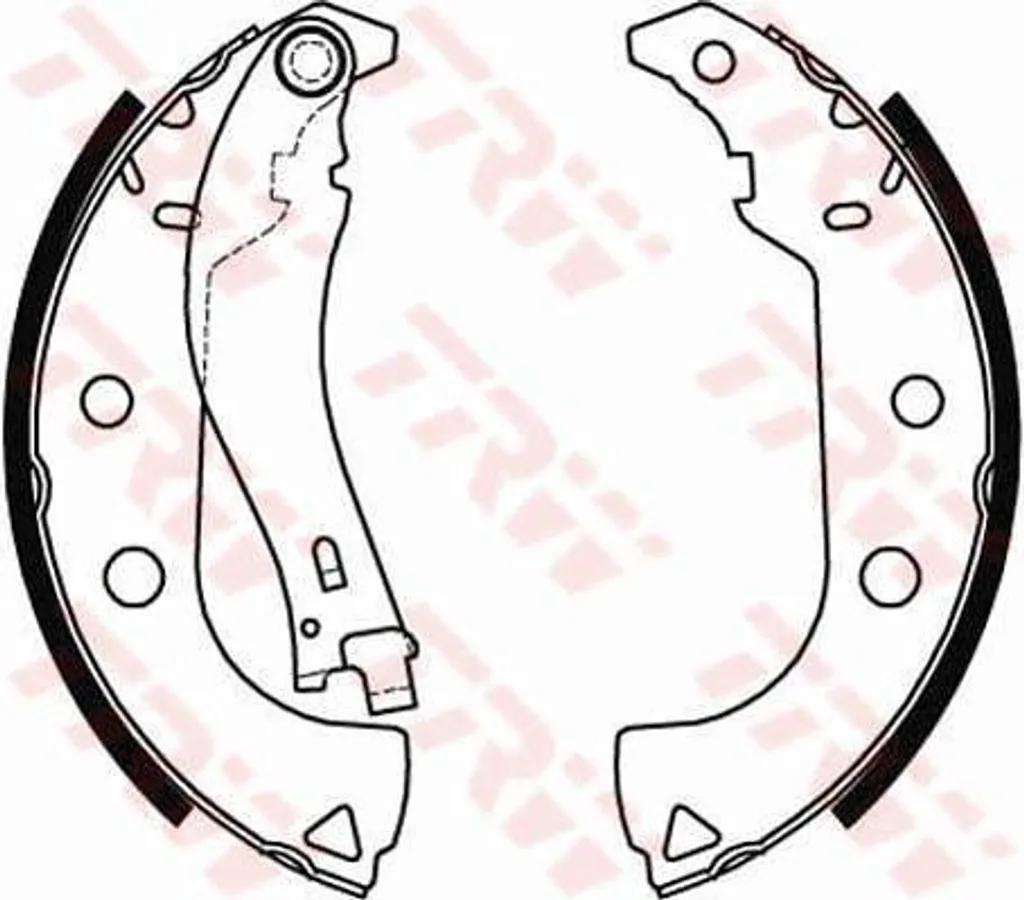 Mâchoires de frein arrière TRW GS8484 compatible Fiat Strada et Palio