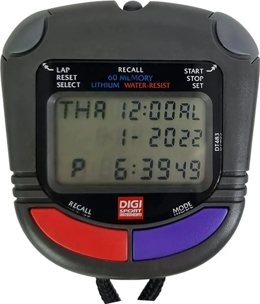 Digi Sport Instruments DTM60S Chronomètre Transparent de Haute Précision