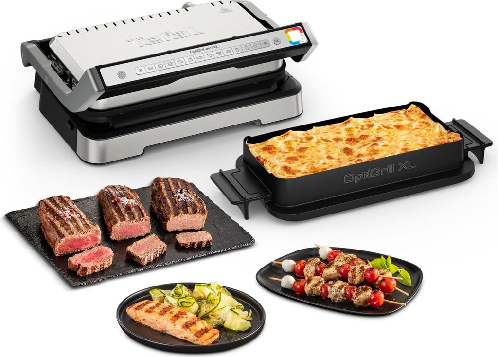 Tefal OptiGrill 4in1 XL: Vielseitiger Kontaktgrill für perfekte Grillgerichte