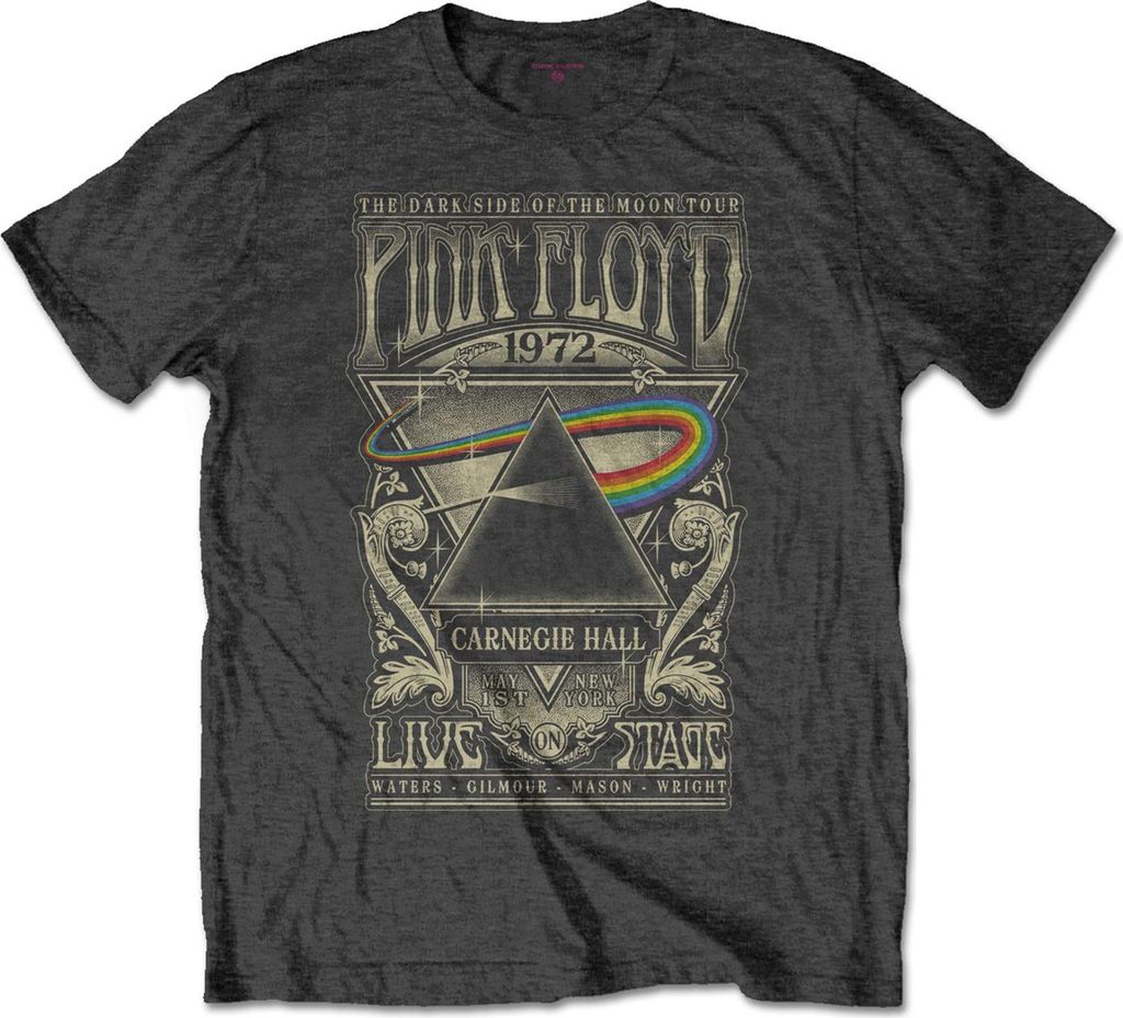 Pink Floyd - "Carnegie Hall" T-Shirt für Herren/Damen Uni RO3110 (XL) (Anthrazit)