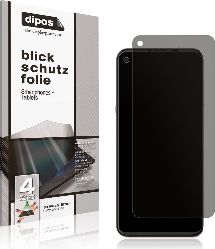 Schutzfolie für Hisense U30 mit Sichtschutz Blickschutz Folie