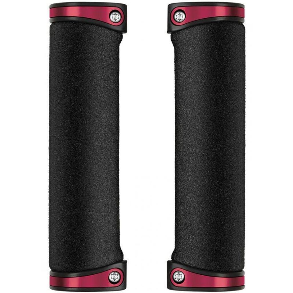 Gripy Crankbrothers Cobalt 130 mm s aretací černá-červená Obrázek produktu 