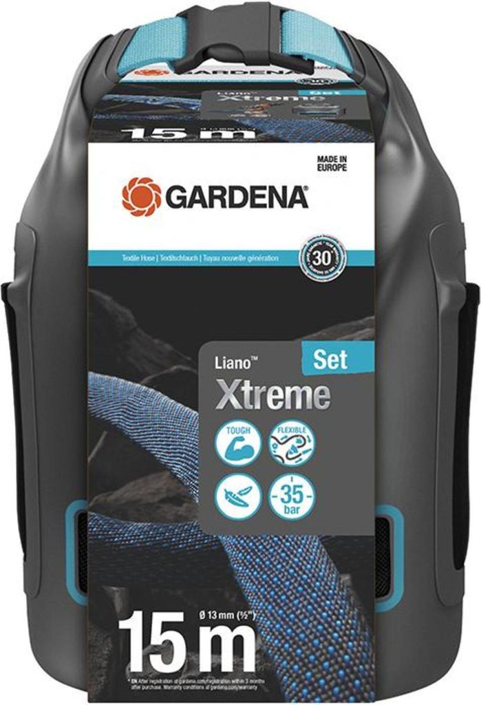 Gardena Liano, 15 m, Über Boden, Schwarz, Blau, Grau, Produktbild 