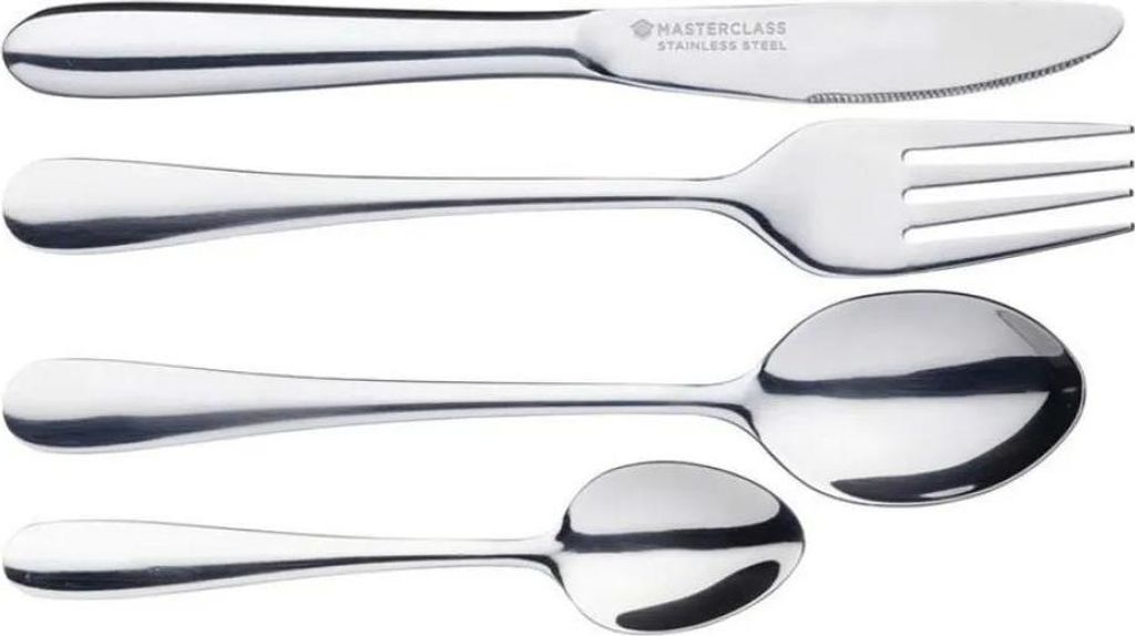 Masterclass Mcchildset Set de couverts 4 pièces argent Image du produit 