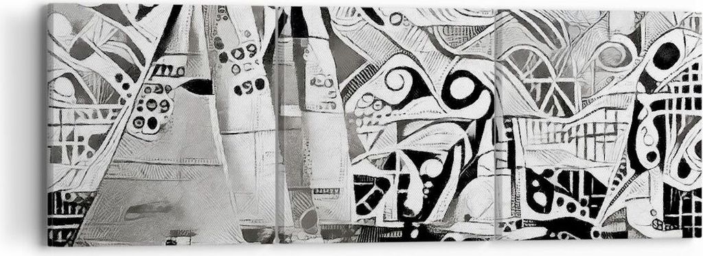 Bild auf Leinwand - Leinwandbild - Abstraktion modern - 90x30cm - Wand Bild - Wanddeko - Wandbilder - Leinwanddruck - Bilder - Kunstdruck - Wanddek...