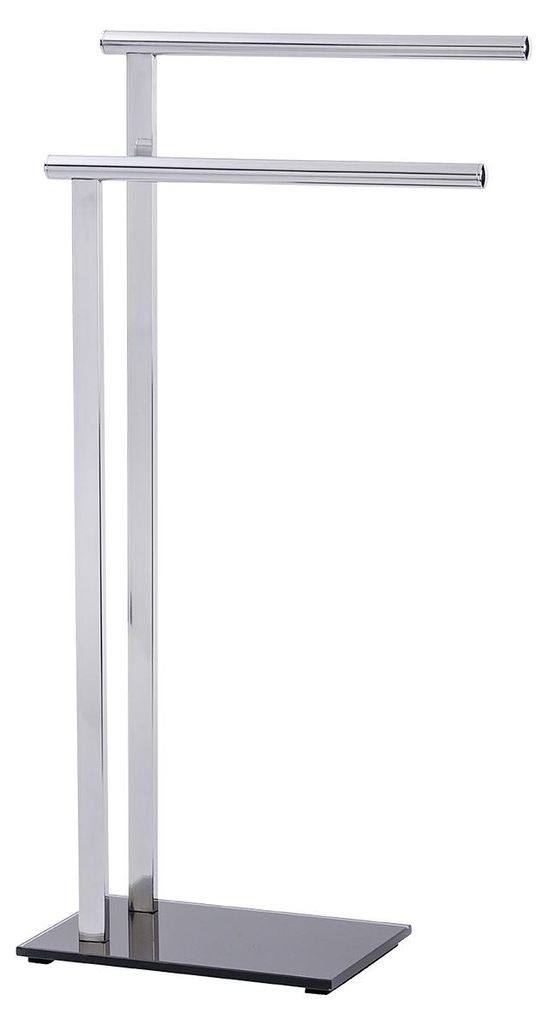 WENKO Handtuch Ständer Halter Stange Freistehend Edelstahl Produktbild 