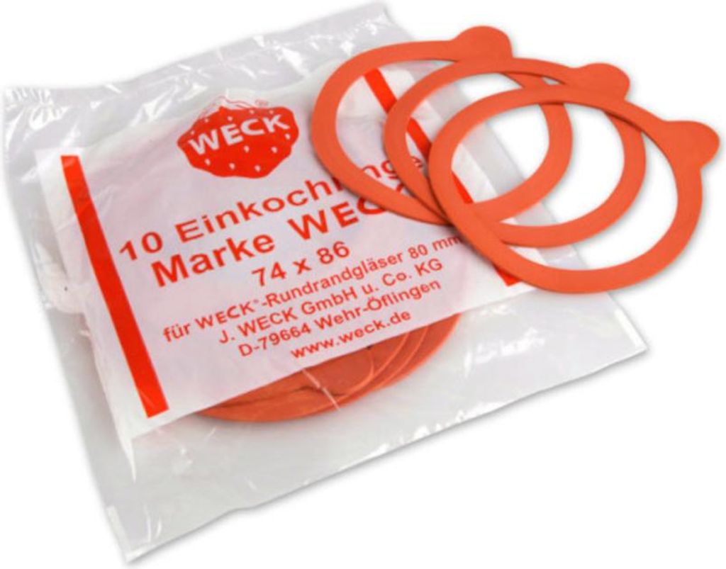 WECK Anneau de mise en conserve 74x86mm sachet de 10 pièces Image du produit 