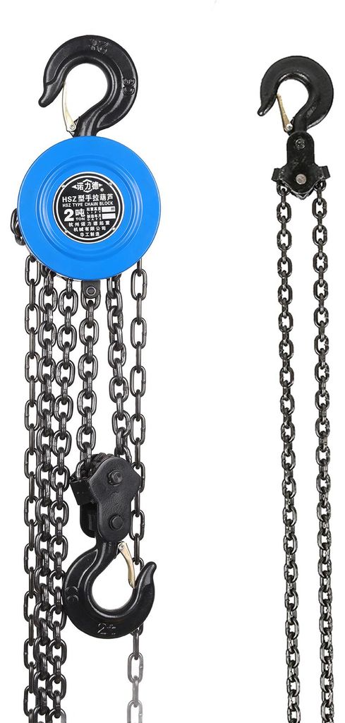 2T Chain Puller Block Fall Chain Hoist Hand Tools Lifting Chain with Hook